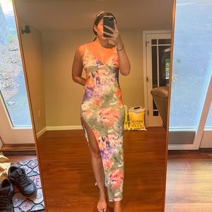 Long maxi dress with slit